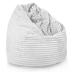 Pouf Poire - Velours À Grosses Côtes Royal