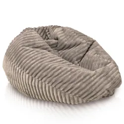 Pouf Poire L pour enfants - Velours Côtelé Stripe – vue 3