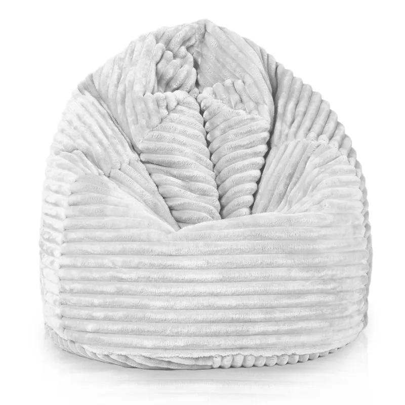 Pouf Poire L pour enfants - Velours Côtelé Stripe – vue 7