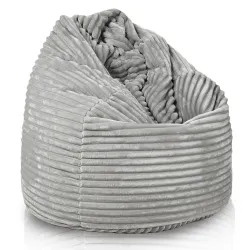 Pouf Poire - Velours À Grosses Côtes Royal