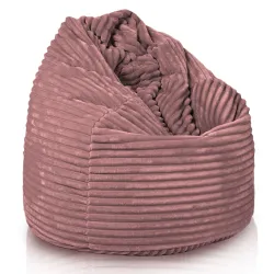 Pouf Poire - Velours À Grosses Côtes Royal