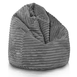 Pouf Poire pour enfants - Velours À Grosses Côtes Royal