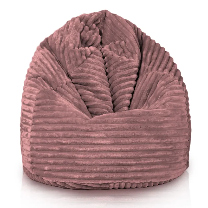 Pouf Poire L pour enfants - Velours Côtelé Stripe – vue 42