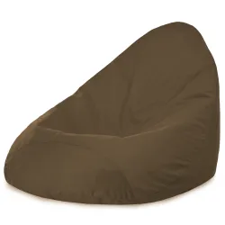 Pouf avec Dossier XXL Drop - Velours Soft