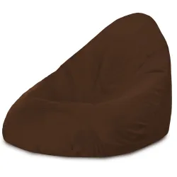 Pouf avec Dossier XXL Drop - Velours Soft