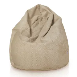 Pouf Poire XL Standard - Velours Texturé Dot – vue 3
