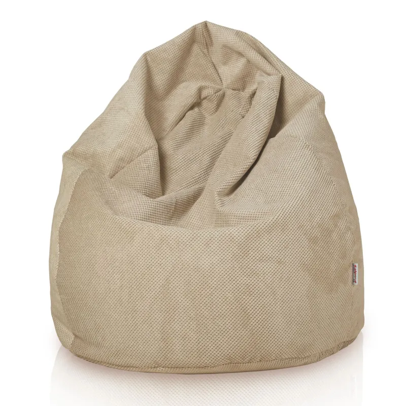 Pouf Poire XL Standard - Velours Texturé Dot – vue 3
