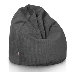 Pouf Poire L pour enfants - Velours Texturé Dot