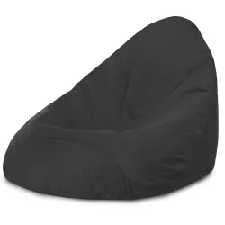 Pouf avec Dossier XXL Drop - Velours Soft