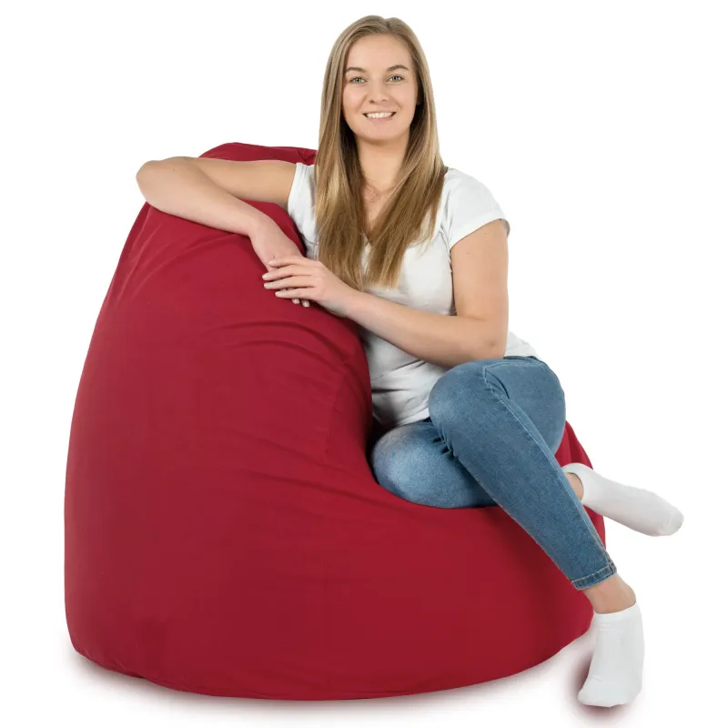 Pouf Poire XXL pour adultes Géant - Velours Soft – vue 44
