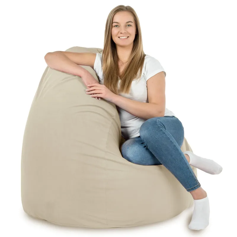Pouf Poire XXL pour adultes Géant - Velours Soft – vue 40