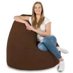Pouf Poire XXL pour adultes Géant - Velours Soft – vue 45