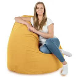 Pouf Poire XXL pour adultes Géant - Velours Soft – vue 48