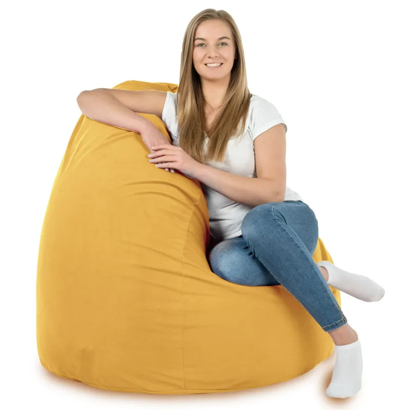 Pouf Poire XXL pour adultes Géant - Velours Soft – vue 48