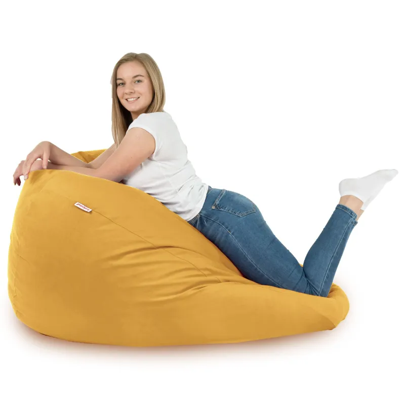 Pouf Poire XXL pour adultes Géant - Velours Soft – vue 50