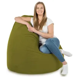 Pouf Poire XXL pour adultes Géant - Velours Soft – vue 58