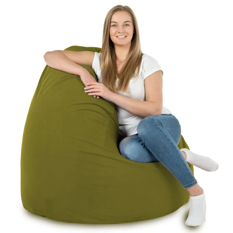 Pouf Poire XXL pour adultes Géant - Velours Soft – vue 58