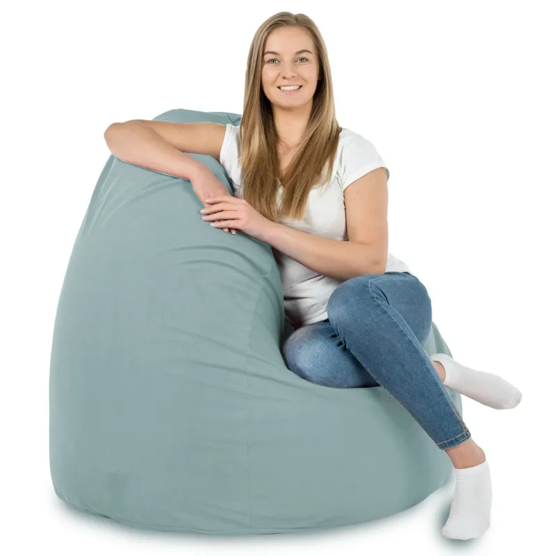 Pouf Poire XXL pour adultes Géant - Velours Soft – vue 63