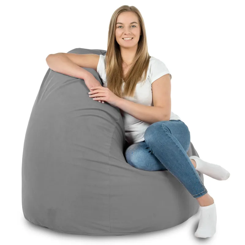 Pouf Poire XXL pour adultes Géant - Velours Soft – vue 79