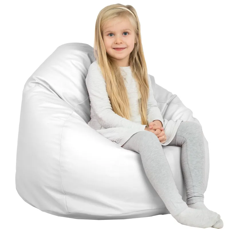 Pouf Poire L pour enfants - Simili-cuir – vue 3
