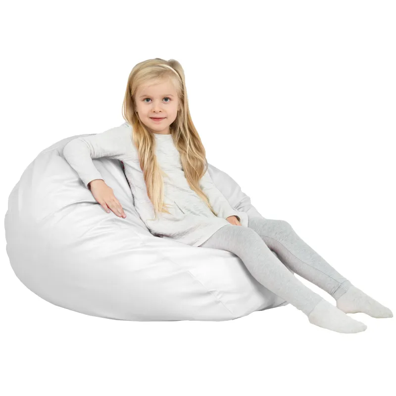 Pouf Poire L pour enfants - Simili-cuir – vue 4