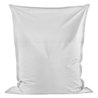 Blanc Pouf Poire Coussin XXL simili-cuir