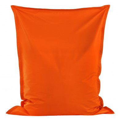 Orange Pouf Poire Coussin simili-cuir