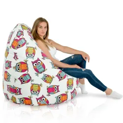 Pouf Poire XXL pour adultes Géant - Tissu Imprimé Premium – vue 8