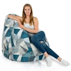 Pouf Poire XXL pour adultes Géant - Tissu Imprimé Premium – vue 4