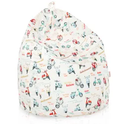Pouf Poire XXL pour adultes Géant - Tissu Imprimé Premium – vue 15