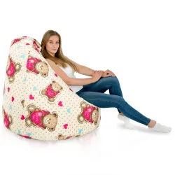 Pouf Poire XXL pour adultes Géant - Tissu Imprimé Premium – vue 31