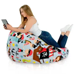 Pouf Poire XXL pour adultes Géant - Tissu Imprimé Premium – vue 39