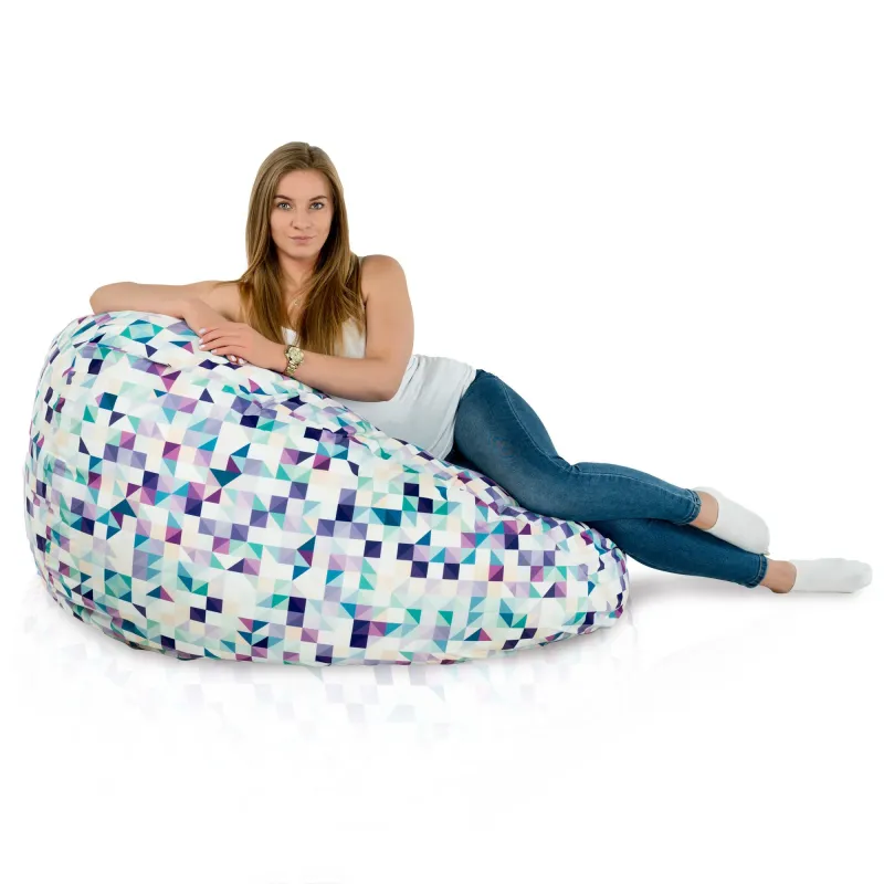 Pouf Poire XXL pour adultes Géant - Tissu Imprimé Premium – vue 49