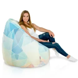 Pouf Poire XXL pour adultes Géant - Tissu Imprimé Premium – vue 58
