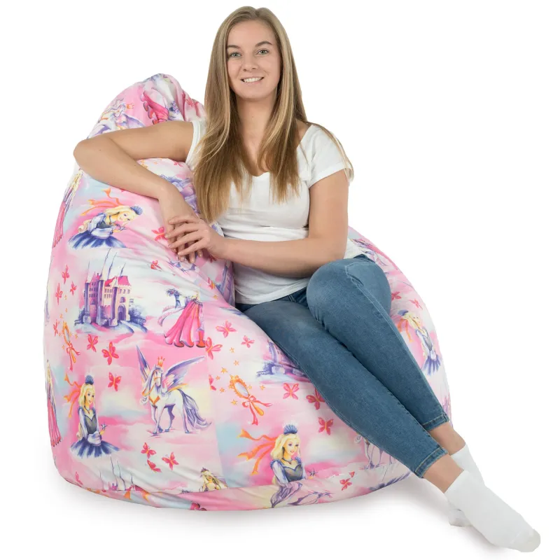 Pouf Poire XXL pour adultes Géant - Tissu Imprimé Premium – vue 65