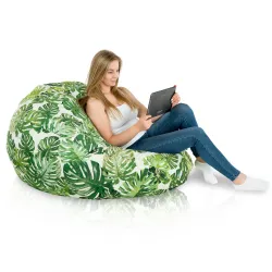 Pouf Poire XXL pour adultes Géant - Tissu Imprimé Premium – vue 72