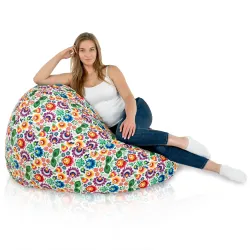 Pouf Poire XXL pour adultes Géant - Tissu Imprimé Premium – vue 89