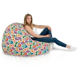 Pouf Poire XXL pour adultes Géant - Tissu Imprimé Premium – vue 91