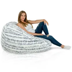 Pouf Poire XXL pour adultes Géant - Tissu Imprimé Premium – vue 94