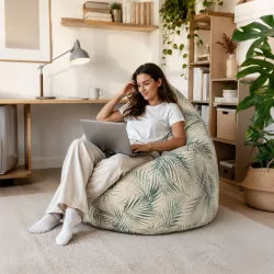 Pouf Poire XXL pour adultes Géant - Tissu Imprimé Premium – vue 101