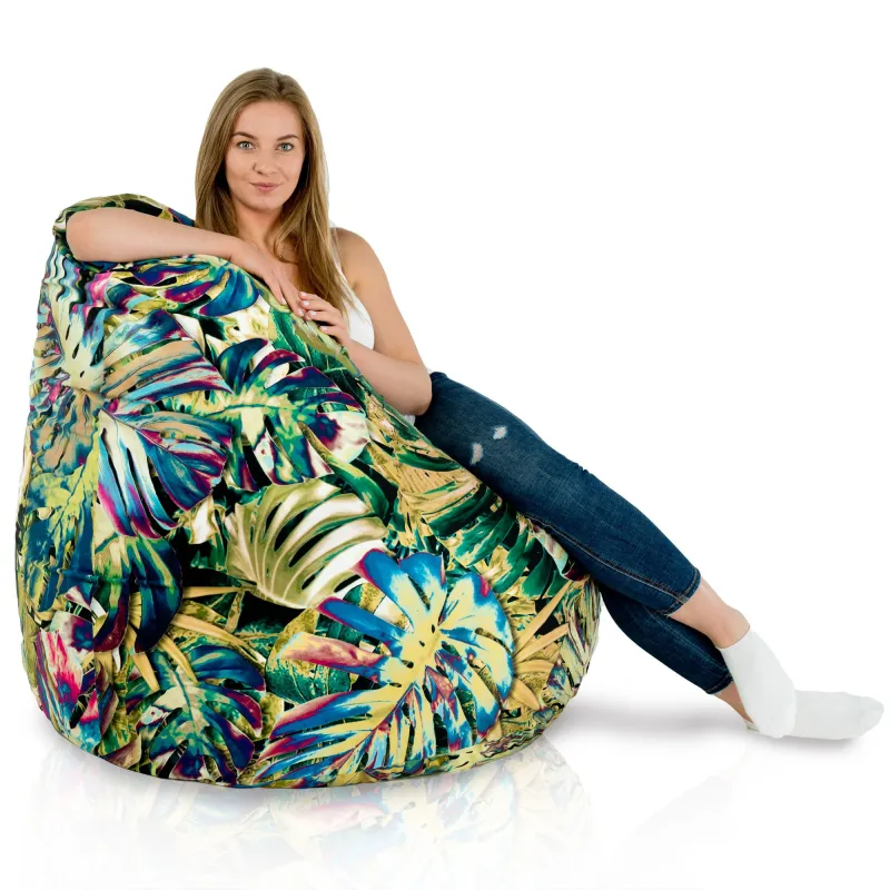 Pouf Poire XXL pour adultes Géant - Tissu Imprimé Premium – vue 105