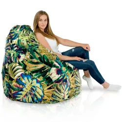 Pouf Poire XXL pour adultes Géant - Tissu Imprimé Premium – vue 106