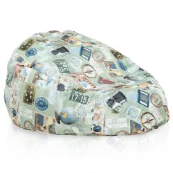 Pouf Poire XXL pour adultes Géant - Tissu Imprimé Premium – vue 117