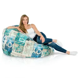 Pouf Poire XXL pour adultes Géant - Tissu Imprimé Premium – vue 111
