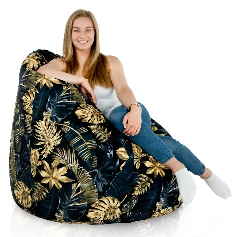 Pouf Poire XXL pour adultes Géant - Tissu Imprimé Premium – vue 123