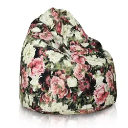 Pouf Poire XXL pour adultes Géant - Tissu Imprimé Premium