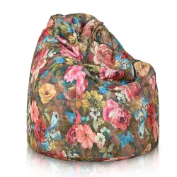 Pouf Poire pour enfants - Tissu Imprimé Premium