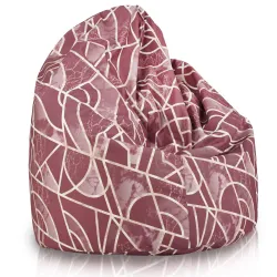 Pouf Poire pour enfants - Tissu Imprimé Premium