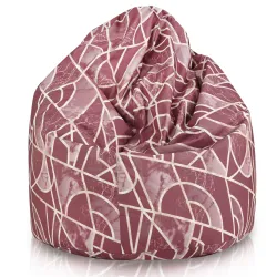 Pouf Poire L pour enfants - Tissu Imprimé Premium – vue 126