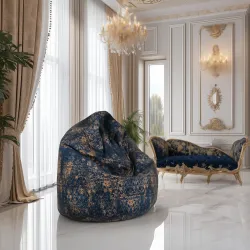 Pouf Poire L pour enfants - Tissu Imprimé Premium – vue 135